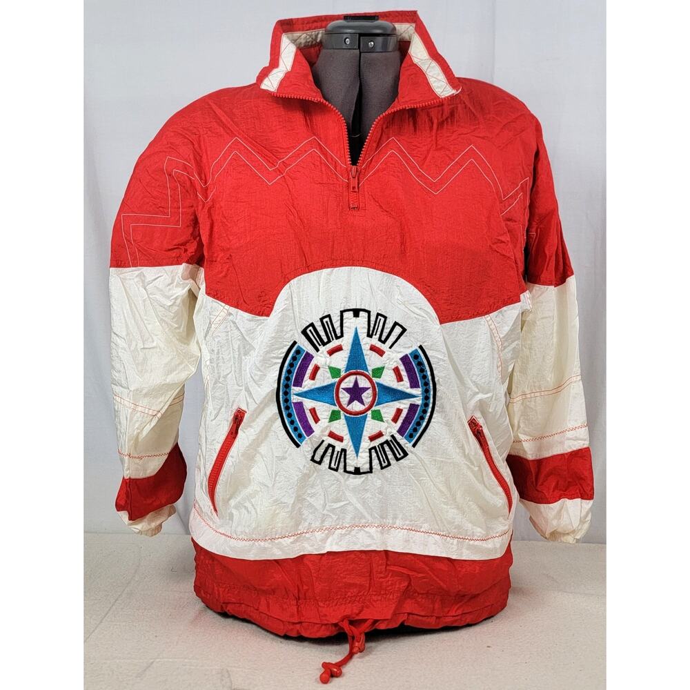 Vintage 90s Lavon Colorblock Pullover Jacket Oversized Unisex Size M